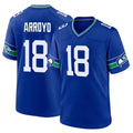 S.Seahawks #18 Elijah Arroyo Player Royal Throwback Home Game ROCER Stitched Jerseys