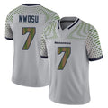 S.Seahawks #7 Uchenna Nwosu Player Grey Limited 2025 Rivalries Collection Home Game ROCER Stitched Jerseys