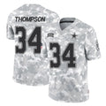 D.Cowboys #34 Jalen Thompson Player Arctic Camo Salute to Service Limited Home Game ROCER Stitched Jerseys