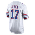 B.Bills #17 Josh Allen Player White Limited Game ROCER Stitched Jerseys