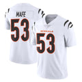 C.Bengals #53 Boye Mafe Player White Vapor Untouchable Limited Home Game ROCER Stitched Jerseys