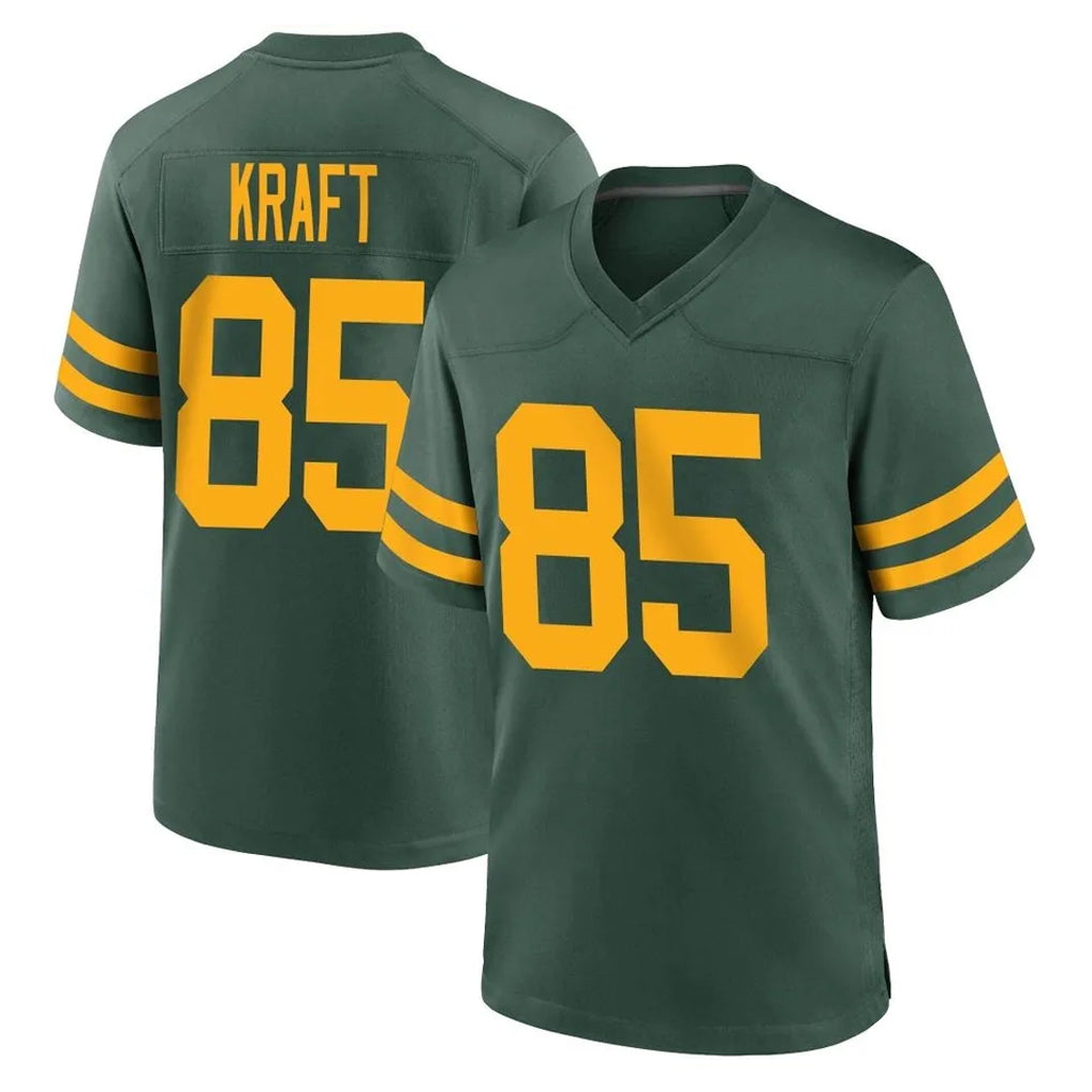 GB.Packers #85 Tucker Kraft Player Green Alternate Home Game ROCER Stitched Jerseys