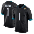 J.Jaguars #1 Montaric Brown Player Black Home Game ROCER Stitched Jerseys