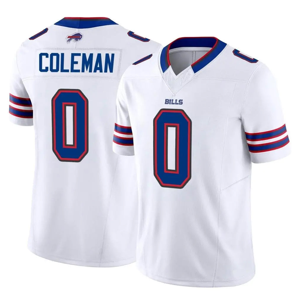 B.Bills #0 Keon Coleman Player White Vapor F.U.S.E. Jersey Limited Home Game ROCER Stitched Jerseys