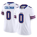B.Bills #0 Keon Coleman Player White Vapor F.U.S.E. Jersey Limited Home Game ROCER Stitched Jerseys