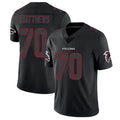 A.Falcons #70 Jake Matthews Player Black Limited Elite Game ROCER Stitched Jerseys