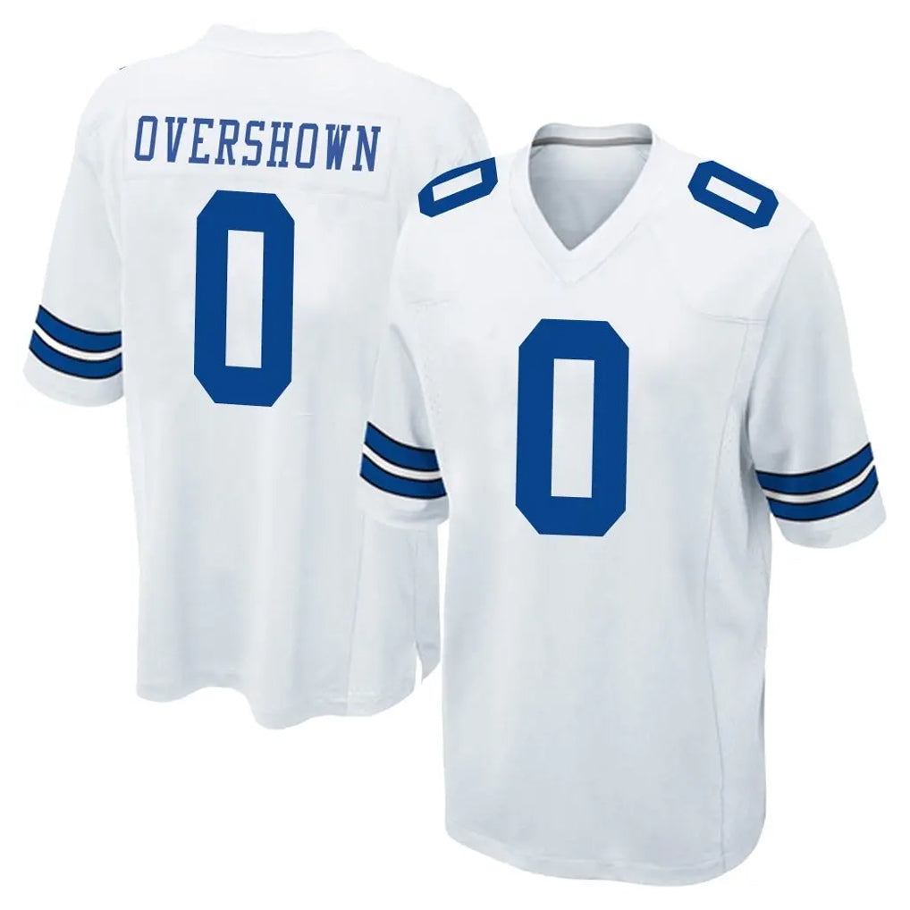 D.Cowboys #0 DeMarvion Overshown Player White Home Game ROCER Stitched Jerseys