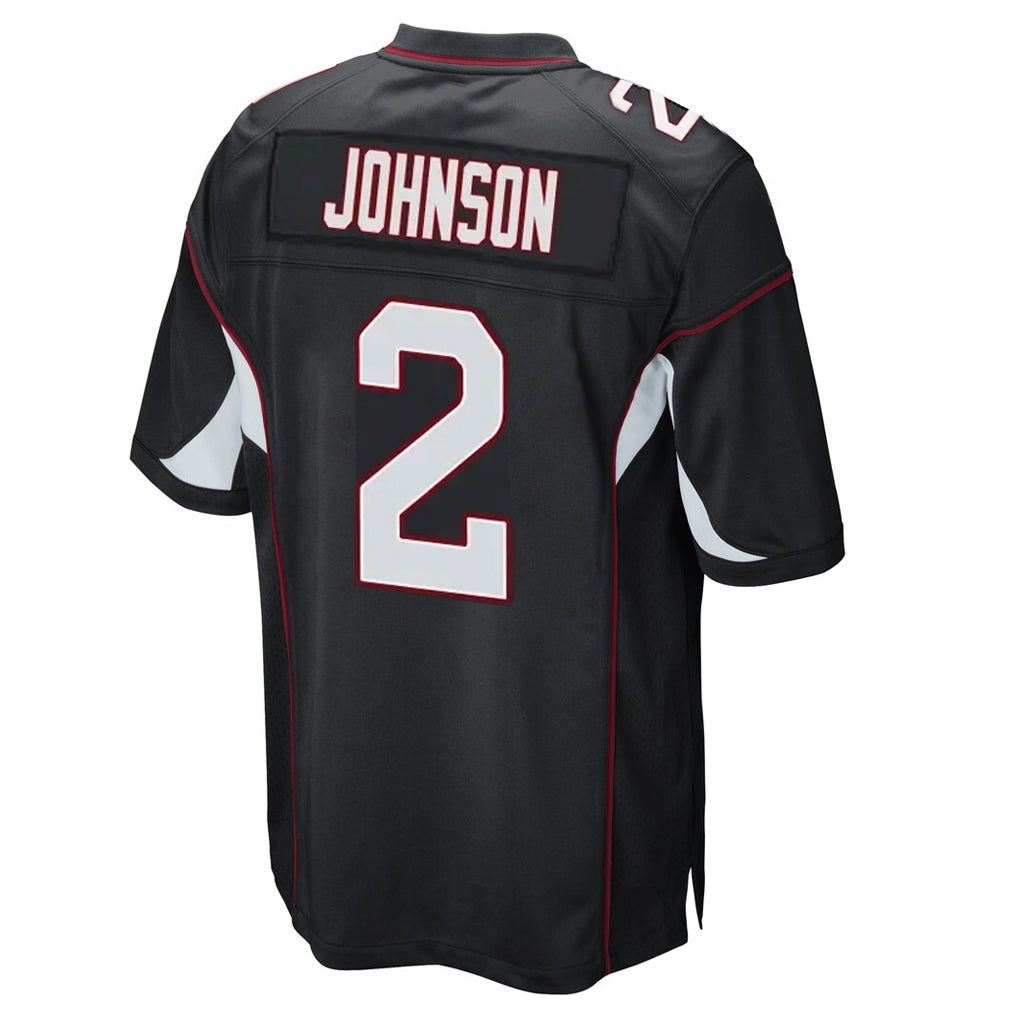A.Cardinals #2 Will Johnson Player Black Home Game ROCER Stitched Jerseys
