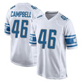 D.Lions #46 Jack Campbell Player White Home Game ROCER Stitched Jerseys