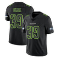 S.Seahawks #39 Ty Okada Player Black Impact Limited Home Game ROCER Stitched Jerseys