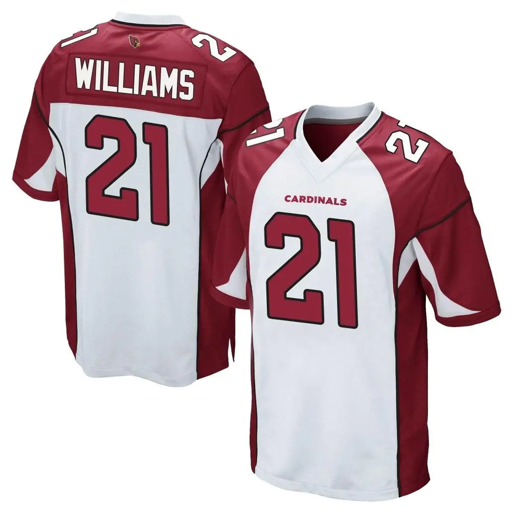 A.Cardinals #21 Garrett Williams Player White Cardinal Home Game ROCER Stitched Jerseys