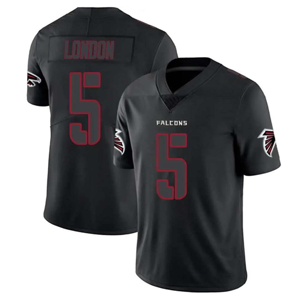 A.Falcons #5 Drake London Player Black Impact Limited ROCER Stitched Jerseys
