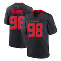 H.Texans #98 Sheldon Rankins Player Navy 2nd Alternate Home Game ROCER Stitched Jerseys