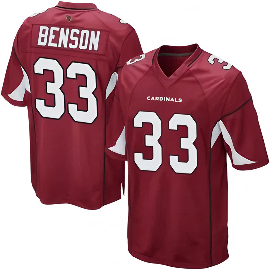 A.Cardinals #33 Trey Benson Player Game ROCER Stitched Jerseys