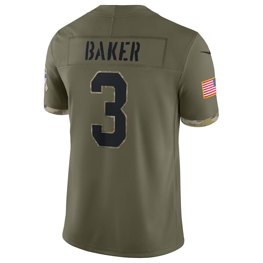 A.Cardinals #3 Budda Baker Player Olive Salute To Service Limited ROCER Stitched Jerseys