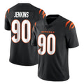 C.Bengals #90 Kris Jenkins Jr Player Black Vapor Untouchable Limited Home Game ROCER Stitched Jerseys