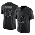 B.Bills #10 Khalil Shakir Player Black RFLCTV Limited ROCER Stitched Jerseys