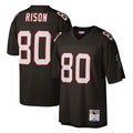 A.Falcons #80 Andre Rison Player Mitchell & Ness Black 1992 Legacy ROCER Stitched Jerseys