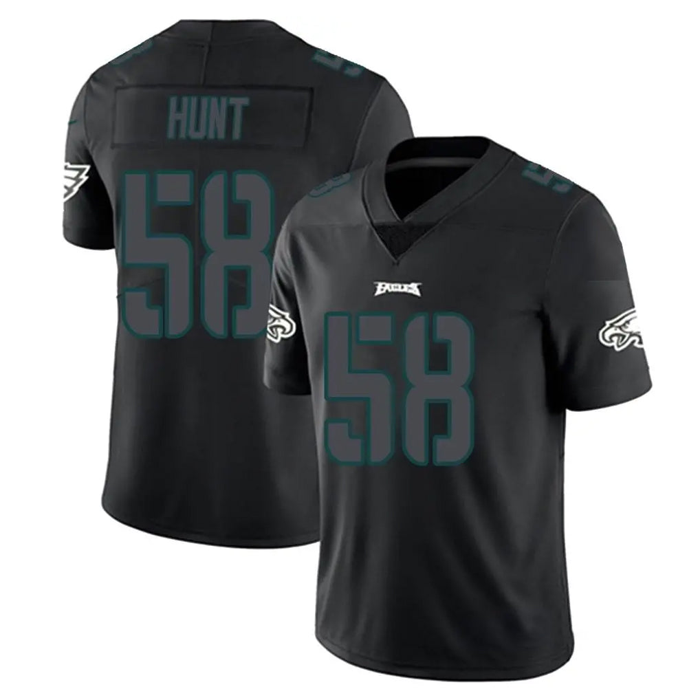 P.Eagles #58 Jalyx Hunt Player Limited Black Impact Home Game ROCER Stitched Jerseys