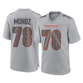 C.Bengals #78 Anthony Munoz Player Gray Atmosphere Fashion Game ROCER Stitched Jerseys