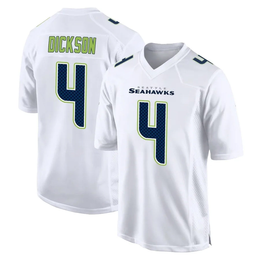 S.Seahawks #4 Michael Dickson Player White Tundra Fashion Home Game ROCER Stitched Jerseys