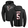 A.Falcons #5 Drake London Player Black Salute to Service Hoodies ROCER Stitched Jerseys