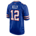 B.Bills #12 Jim Kelly Player Royal Home Game ROCER Stitched Jerseys