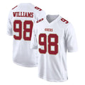 SF.49ers #98 Mykel Williams Player White Fashion Home Game ROCER Stitched Jerseys