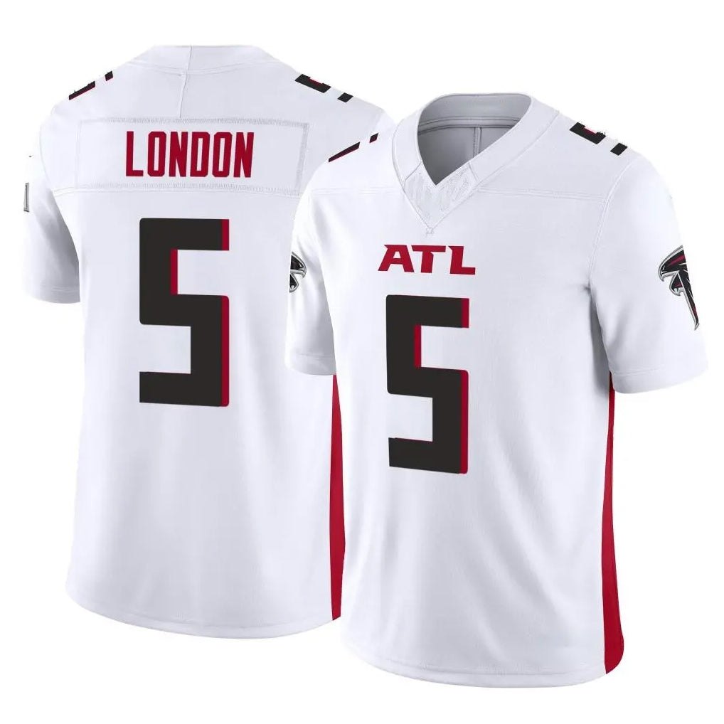 A.Falcons #5 Drake London Player White Vapor F.U.S.E. Limited Home Game ROCER Stitched Jerseys