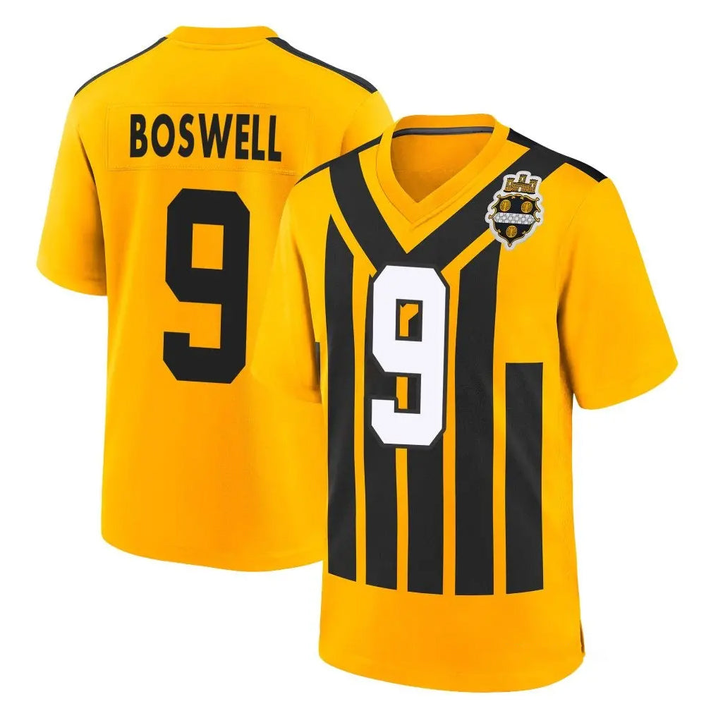 P.Steelers #9 Chris Boswell Player Gold Limited 1933 Throwback Home Game ROCER Stitched Jerseys