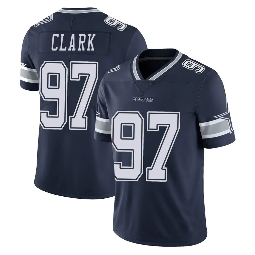 D.Cowboys #97 Kenny Clark Player Navy Vapor Untouchable Limited Home Game ROCER Stitched Jerseys