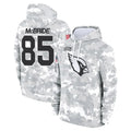 A.Cardinals #85 Trey McBride Player Camo Salute to Service Hoodies ROCER Stitched Jerseys