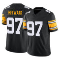 P.Steelers #97 Cameron Heyward Player Black Limited Alternate Vapor F.U.S.E. Home Game ROCER Stitched Jerseys