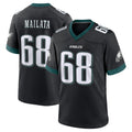 P.Eagles #68 Jordan Mailata Player Black Game Home ROCER Stitched Jerseys
