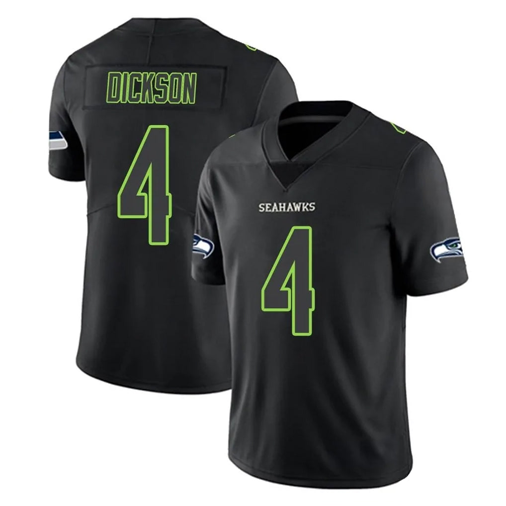 S.Seahawks #4 Michael Dickson Player Black Impact Limited Home Game ROCER Stitched Jerseys