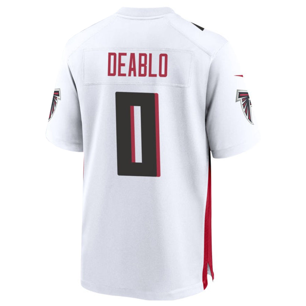 A.Falcons #0 Divine Deablo Player White Home Game ROCER Stitched Jerseys