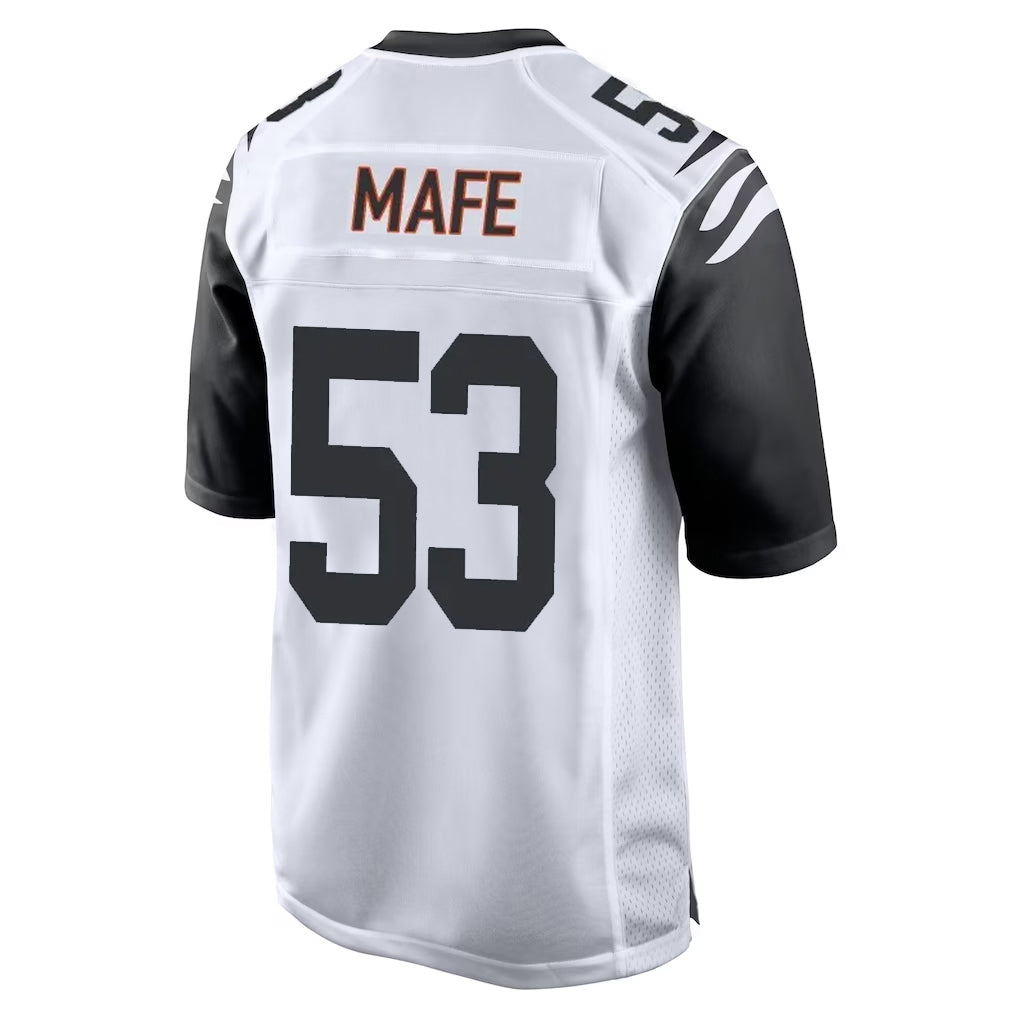 C.Bengals #53 Boye Mafe Player White Alternate Home Game ROCER Stitched Jerseys