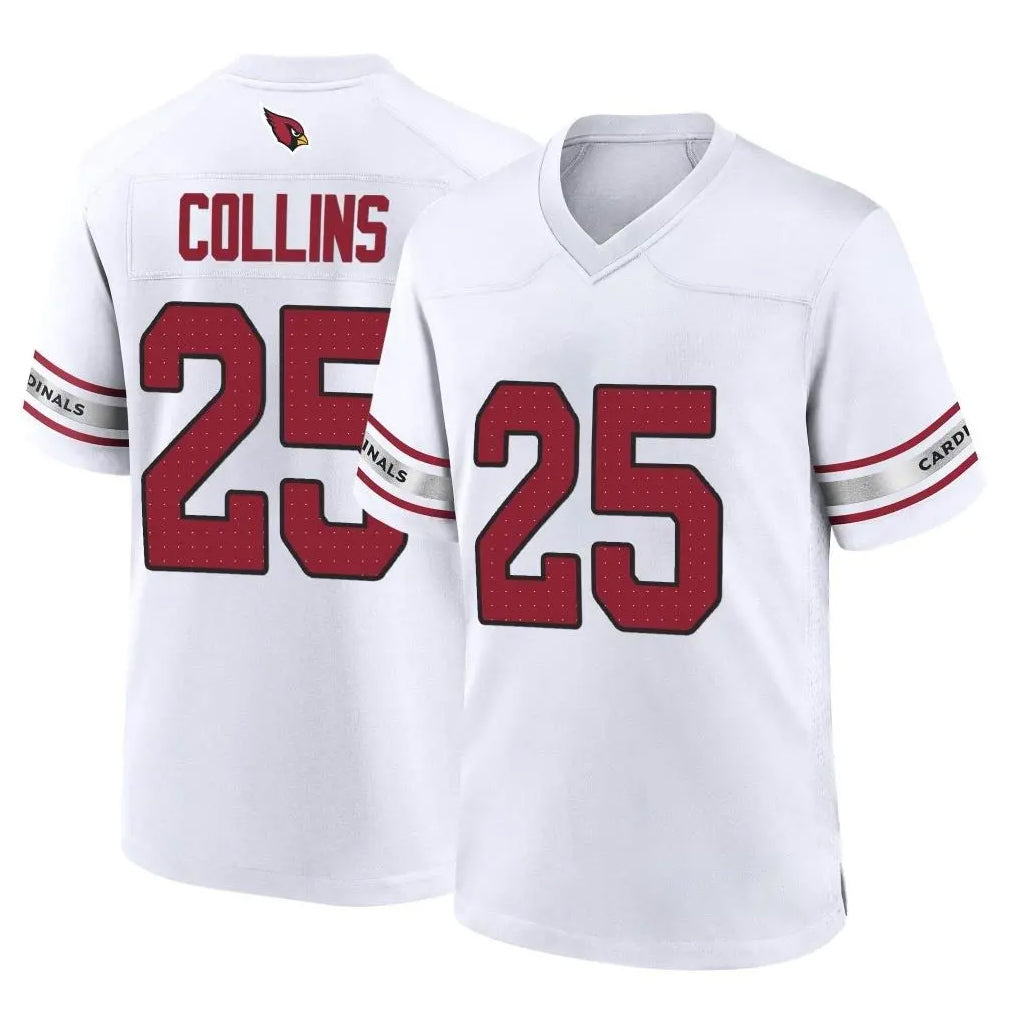 A.Cardinals #25 Zaven Collins Player White Home Game ROCER Stitched Jerseys