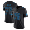 D.Lions #76 Blake Miller Player Black Impact Limited Home Game ROCER Stitched Jerseys