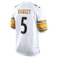P.Steelers #5 Jalen Ramsey Player White Home Game ROCER Stitched Jerseys