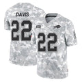 B.Bills #22 Ray Davis Player Arctic Camo Salute to Service Limited ROCER Stitched Jerseys