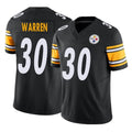 P.Steelers #30 Jaylen Warren Player Black Limited Vapor F.U.S.E. Home Game ROCER Stitched Jerseys