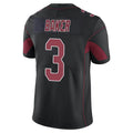 A.Cardinals #3 Budda Baker Player Black Limited Elite Home Game ROCER Stitched Jerseys