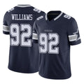 D.Cowboys #92 Quinnen Williams Player Navy Limited Vapor F.U.S.E. Home Game ROCER Stitched Jerseys
