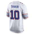 B.Bills #10 Khalil Shakir Player White Alternate Home Game ROCER Stitched Jerseys
