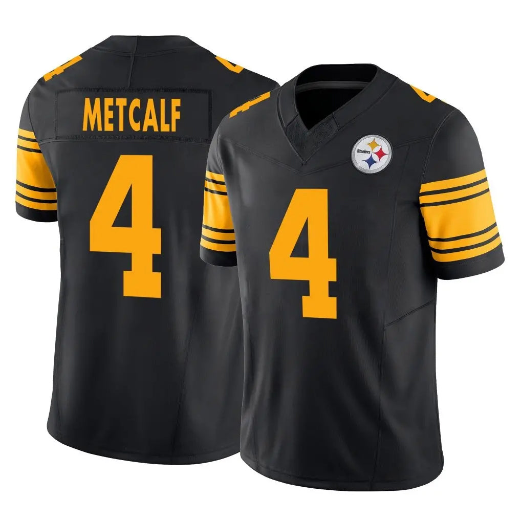 P.Steelers #4 DK Metcalf Player Black Limited 2nd Alternate Vapor F.U.S.E. Home Game ROCER Stitched Jerseys