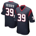 H.Texans #39 Henry To'oTo'o Player Navy Home Game ROCER Stitched Jerseys