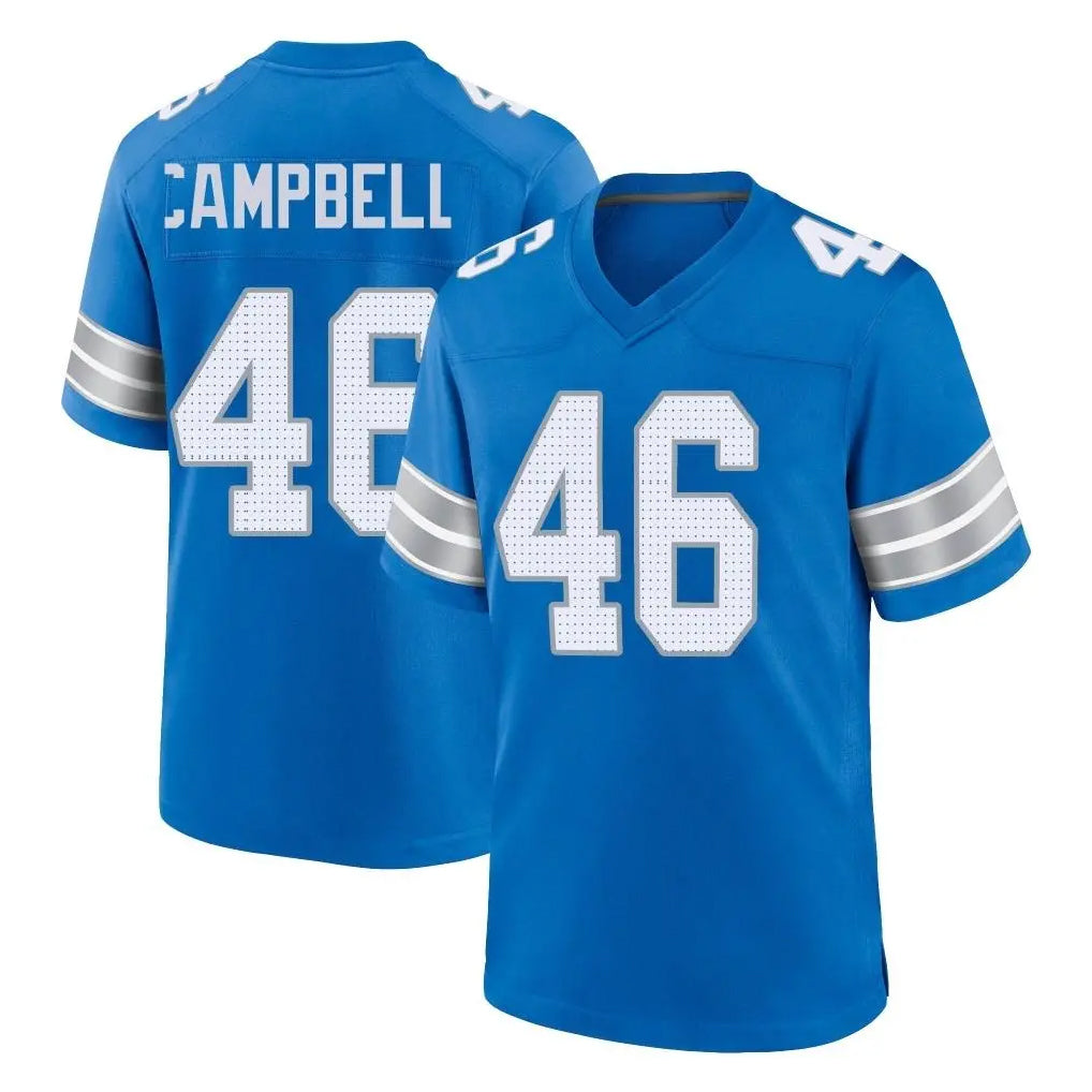 D.Lions #46 Jack Campbell Player Blue Alternate Home Game ROCER Stitched Jerseys
