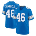 D.Lions #46 Jack Campbell Player Blue Alternate Home Game ROCER Stitched Jerseys