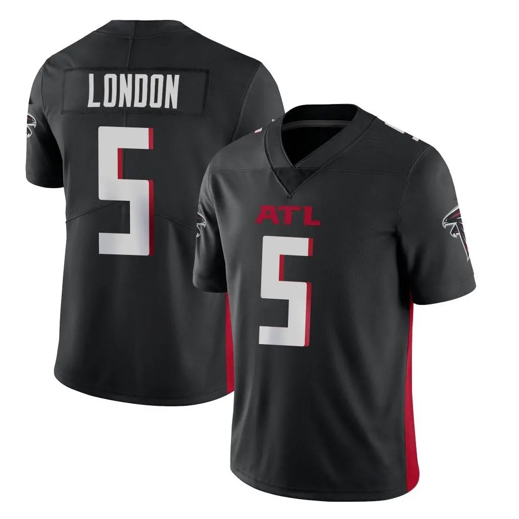 A.Falcons #5 Drake London Player Black Vapor Untouchable Limited Home Game ROCER Stitched Jerseys